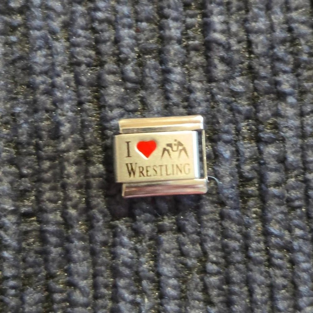 I ❤️ Wrestling 9mm Italian Charm